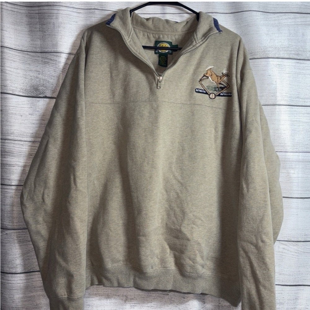 Vintage Cabelas whitetail quarter-zip